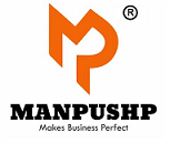 Manpushp business software company logo.
